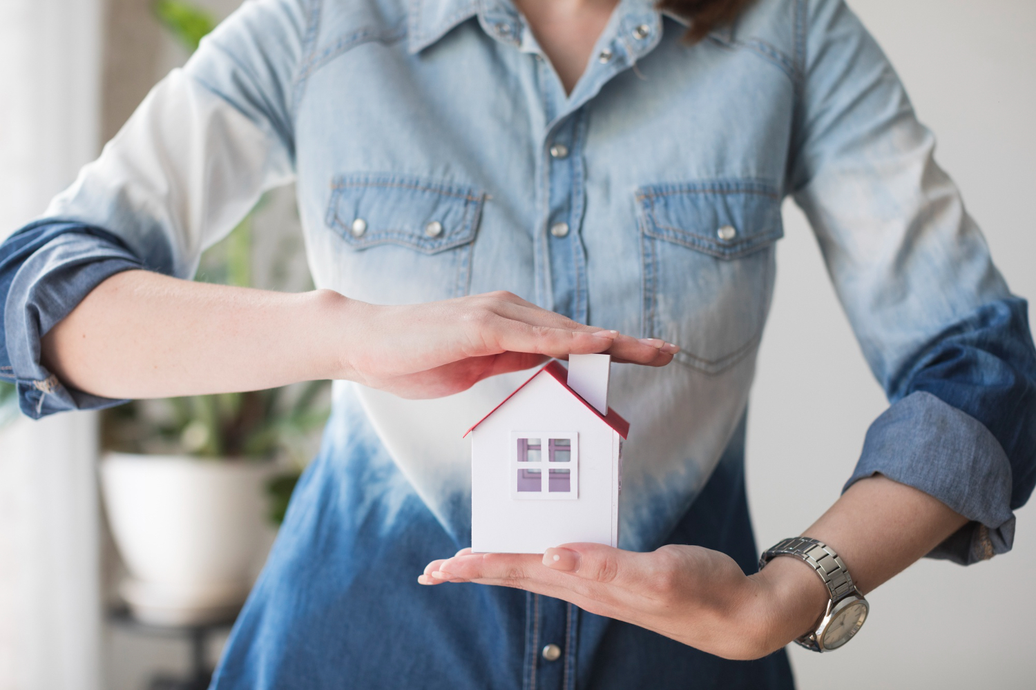 Woman learning all about Home Insurance Coverage.