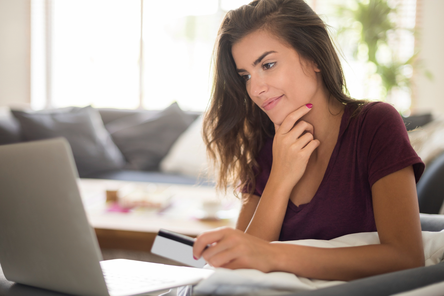 Woman learning How to Improve Credit Score.