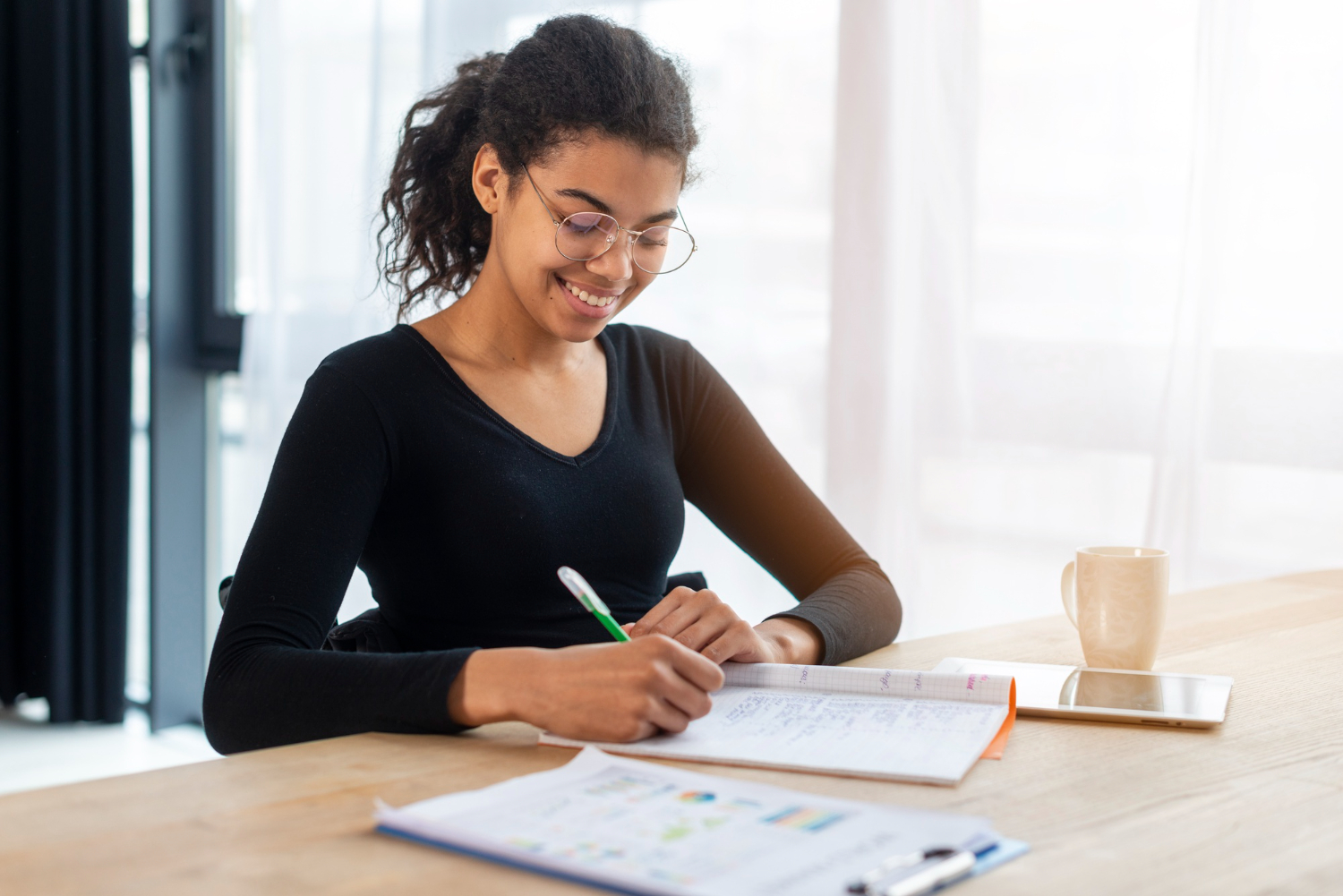 Woman learning How to Set Financial Goals.