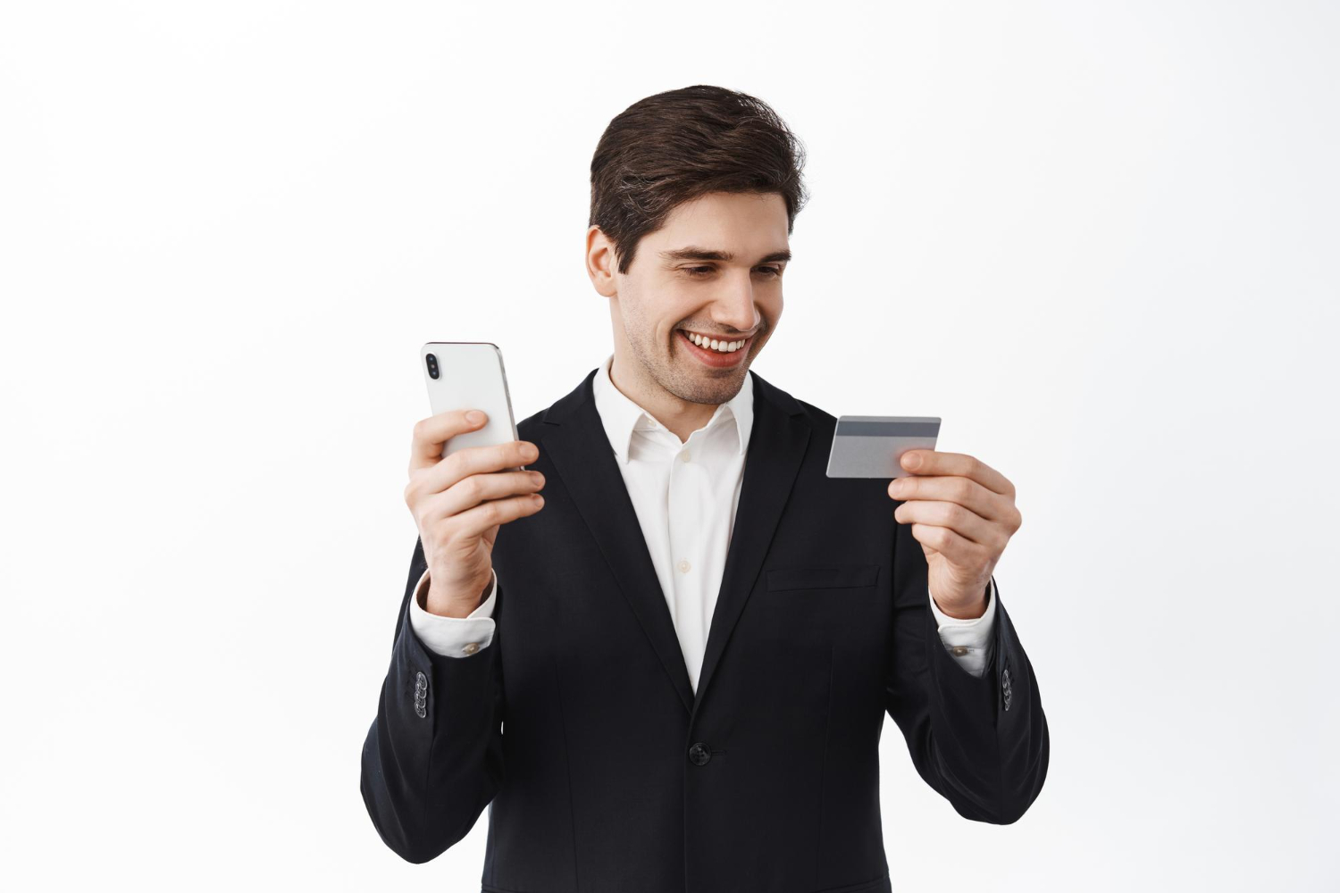 Man using his CareCredit Card.