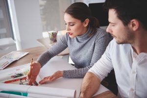 A couple learning about Types of Mortgages for Non-US Citizens.