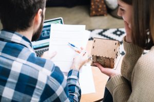 A couple trying to get a Mortgage Pre-approval.