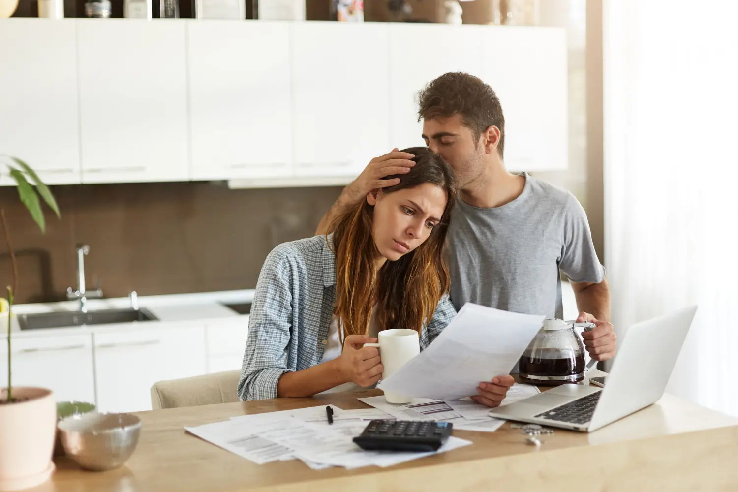 a couple getting Mortgage Applications Denied.