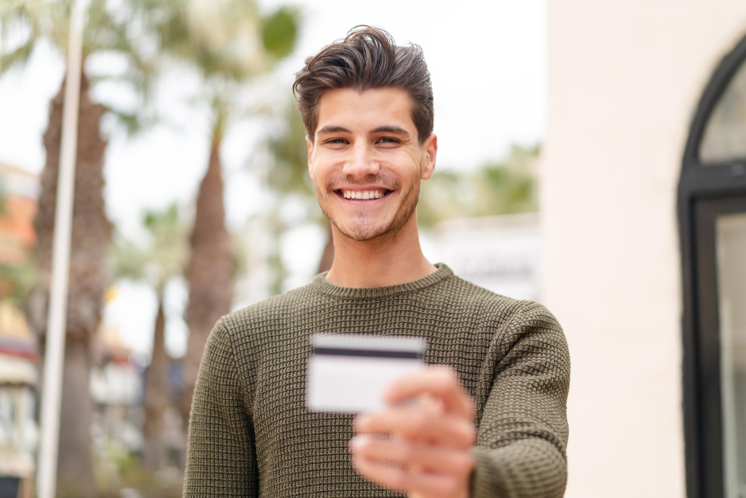 A man learning about Pre-selected Credit Card Offers.